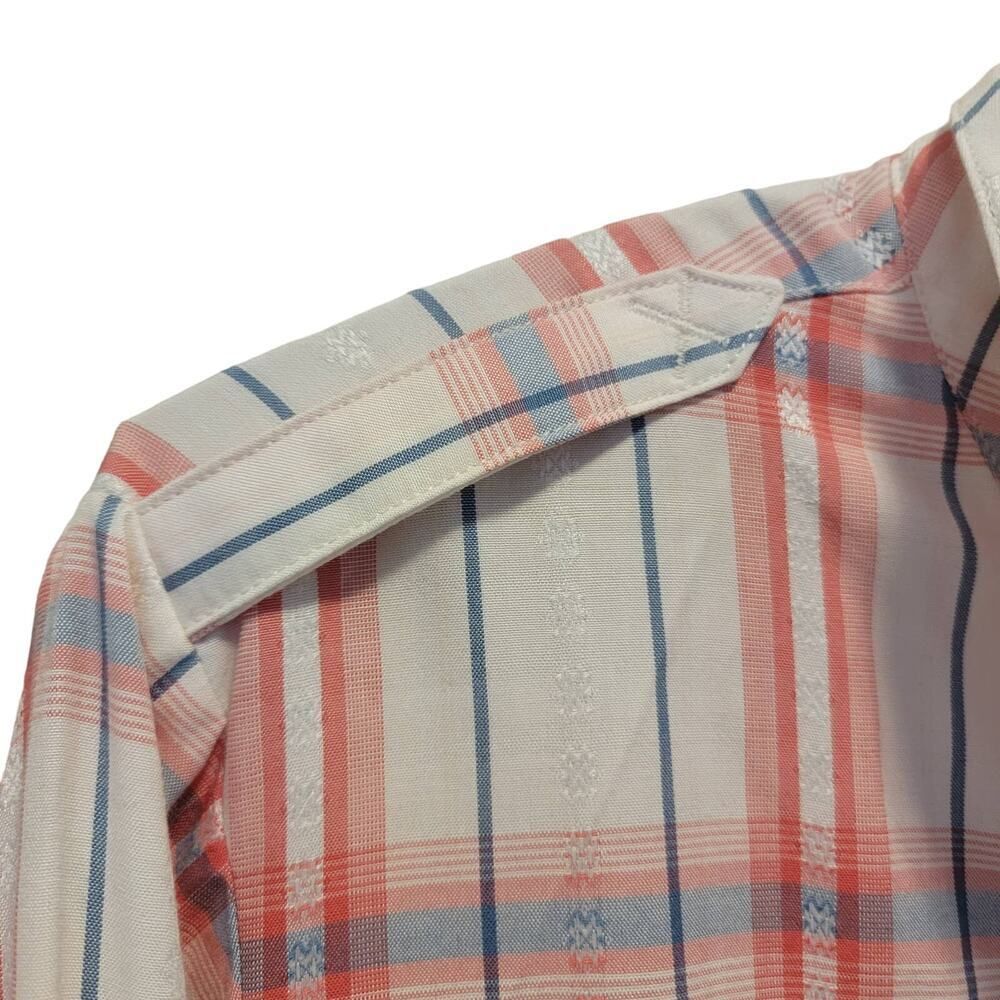 Sanctuary Boyfriend Fit Plaid Button Down Shirt Blue Red Size M Cabincore - Picture 6 of 13